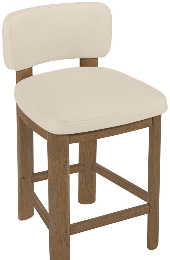 Paloma Vegan Leather Upholstered Counter Stool — 88055-C - Beige - 88055Beige-C alternate view 6
