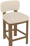 Paloma Vegan Leather Upholstered Counter Stool — 88055-C - Beige - 88055Beige-C alternate view 6