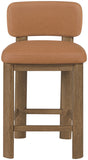 Paloma Vegan Leather Upholstered Counter Stool — 88055-C - Cognac - 88055Cognac-C alternate view 2