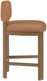 Paloma Vegan Leather Upholstered Counter Stool — 88055-C - Cognac - 88055Cognac-C alternate view 3