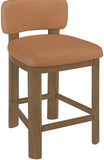 Paloma Vegan Leather Upholstered Counter Stool — 88055-C - Cognac - 88055Cognac-C alternate view 5