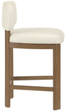 Paloma Vegan Leather Upholstered Counter Stool — 88055-C - Cream - 88055Cream-C alternate view 3