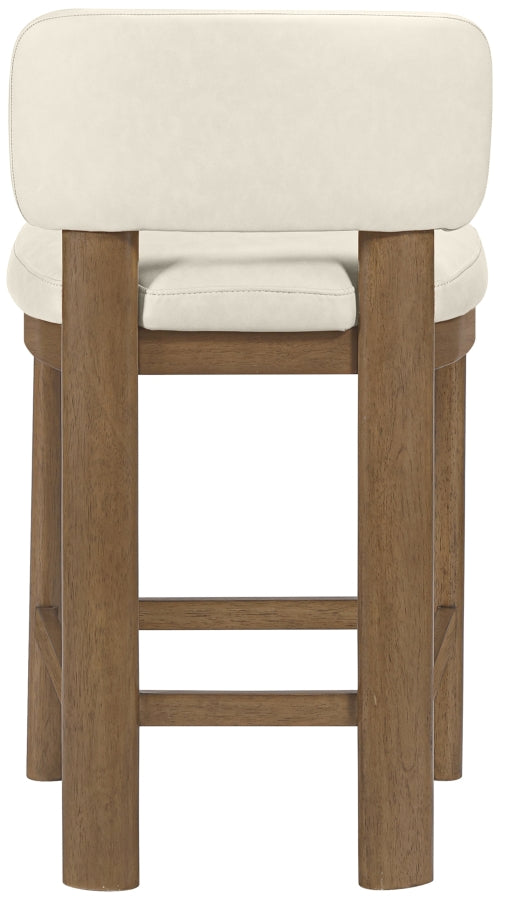 Paloma Vegan Leather Upholstered Counter Stool — 88055-C - Cream - 88055Cream-C alternate view 4