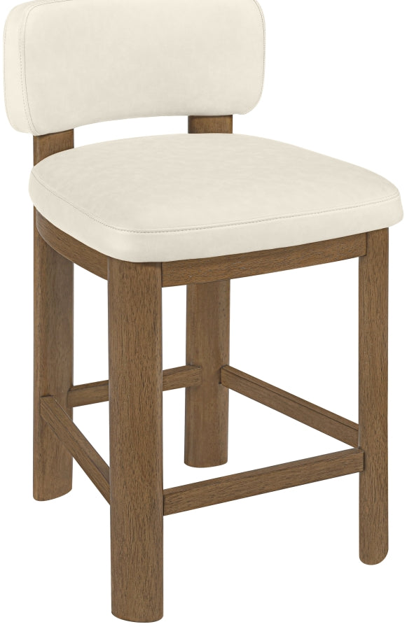 Paloma Vegan Leather Upholstered Counter Stool — 88055-C - Cream - 88055Cream-C alternate view 5