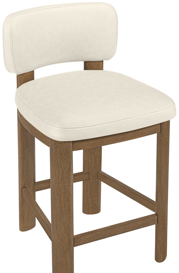 Paloma Vegan Leather Upholstered Counter Stool — 88055-C - Cream - 88055Cream-C alternate view 6