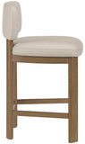 Paloma Vegan Leather Upholstered Counter Stool — 88055-C - Taupe - 88055Taupe-C alternate view 3