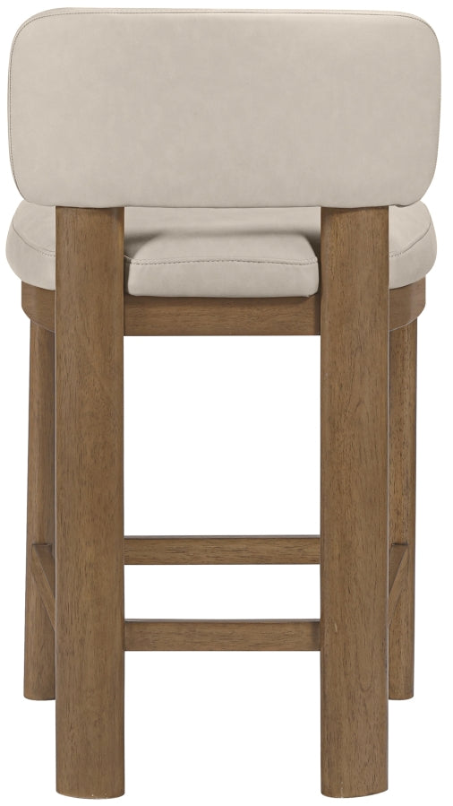 Paloma Vegan Leather Upholstered Counter Stool — 88055-C - Taupe - 88055Taupe-C alternate view 4