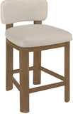 Paloma Vegan Leather Upholstered Counter Stool — 88055-C - Taupe - 88055Taupe-C alternate view 5