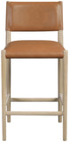 Andie Vegan Leather Upholstered Counter Stool — 88076-C - Cognac - 88076Cognac-C alternate view 2
