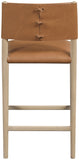 Andie Vegan Leather Upholstered Counter Stool — 88076-C - Cognac - 88076Cognac-C alternate view 4