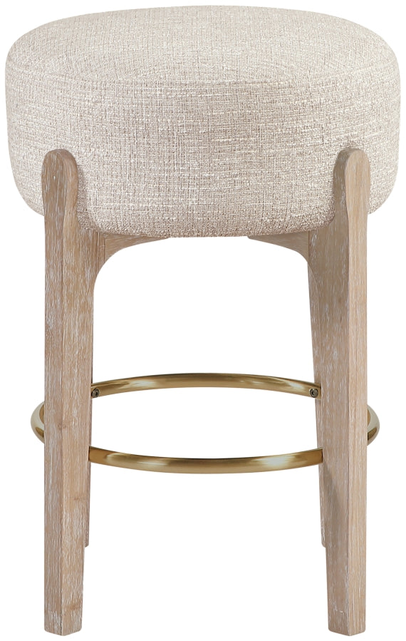 Torino Fabric Upholstered Counter Stool — 88004-C - Beige - 88004Beige-C alternate view 1