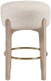 Torino Fabric Upholstered Counter Stool — 88004-C - Beige - 88004Beige-C alternate view 1