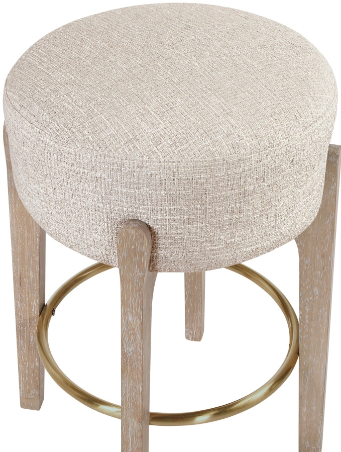 Torino Fabric Upholstered Counter Stool — 88004-C - Beige - 88004Beige-C alternate view 2