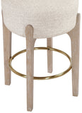 Torino Fabric Upholstered Counter Stool — 88004-C - Beige - 88004Beige-C alternate view 3