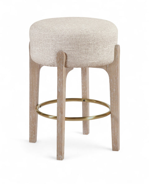 Torino Fabric Upholstered Counter Stool — 88004-C (Set of 2)