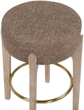 Torino Fabric Upholstered Counter Stool — 88004-C - Brown - 88004Brown-C alternate view 2