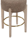 Torino Fabric Upholstered Counter Stool — 88004-C - Brown - 88004Brown-C alternate view 3