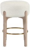 Torino Fabric Upholstered Counter Stool — 88004-C - Cream - 88004Cream-C alternate view 1