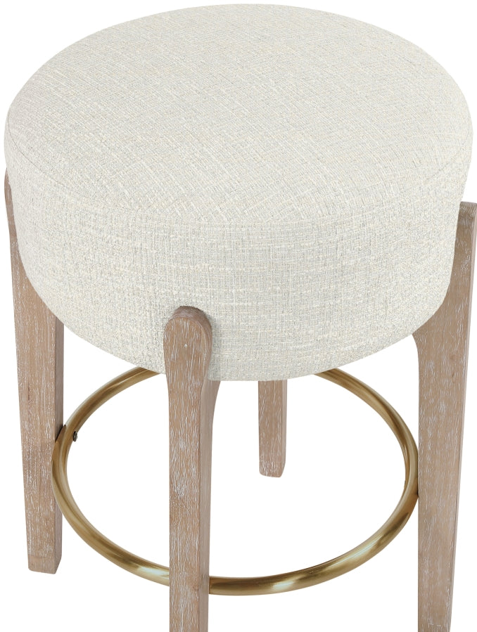 Torino Fabric Upholstered Counter Stool — 88004-C - Cream - 88004Cream-C alternate view 2