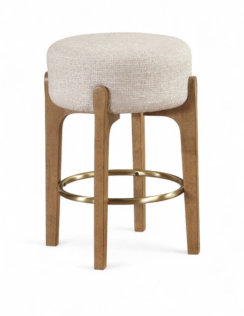 Torino Fabric Upholstered Counter Stool — 88005-C (Set of 2)