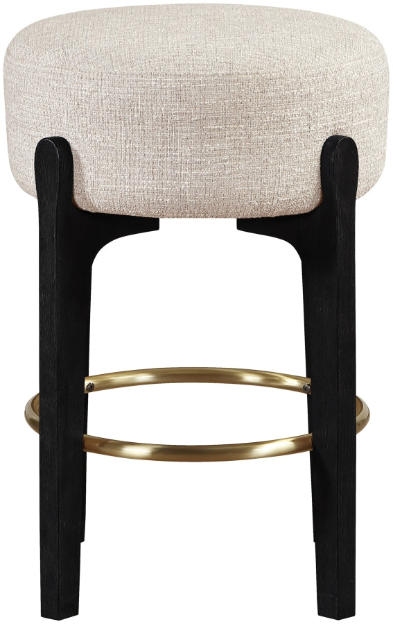 Torino Fabric Upholstered Counter Stool — 88006-C - Beige - 88006Beige-C alternate view 1