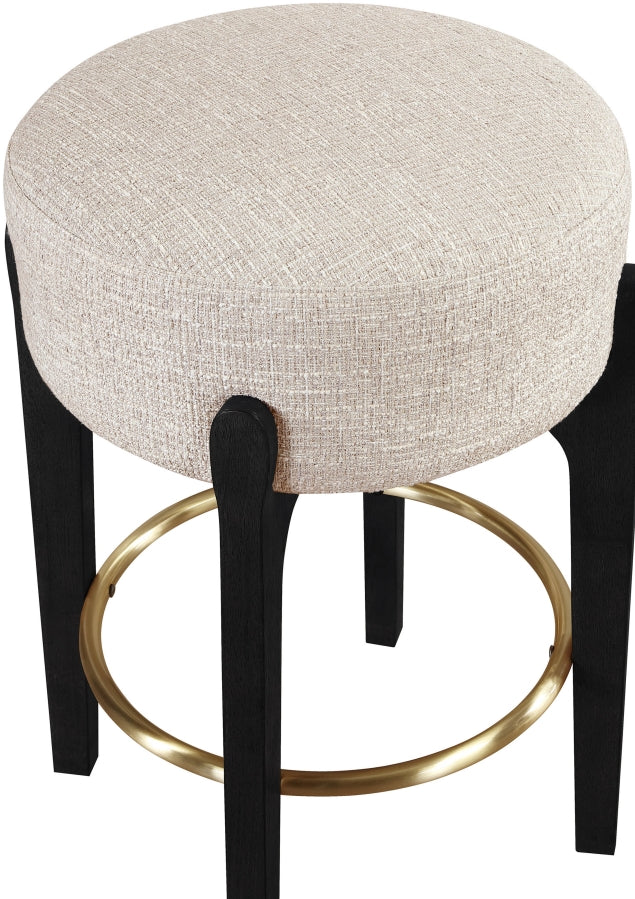 Torino Fabric Upholstered Counter Stool — 88006-C - Beige - 88006Beige-C alternate view 2