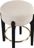 Torino Fabric Upholstered Counter Stool — 88006-C - Beige - 88006Beige-C alternate view 2