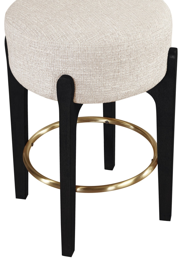 Torino Fabric Upholstered Counter Stool — 88006-C - Beige - 88006Beige-C alternate view 3
