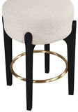 Torino Fabric Upholstered Counter Stool — 88006-C - Beige - 88006Beige-C alternate view 3