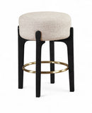 Torino Fabric Upholstered Counter Stool — 88006-C - Beige - 88006Beige-C