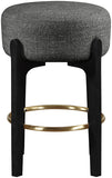 Torino Fabric Upholstered Counter Stool — 88006-C - Black - 88006Black-C alternate view 1