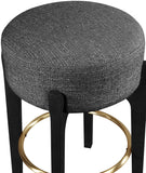 Torino Fabric Upholstered Counter Stool — 88006-C - Black - 88006Black-C alternate view 2