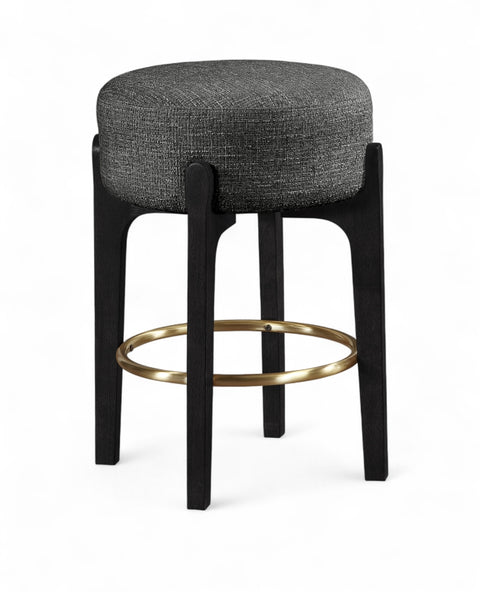 Torino Fabric Upholstered Counter Stool — 88006-C (Set of 2)