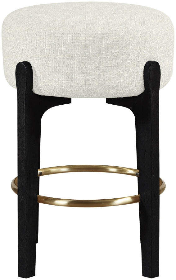 Torino Fabric Upholstered Counter Stool — 88006-C - Cream - 88006Cream-C alternate view 1