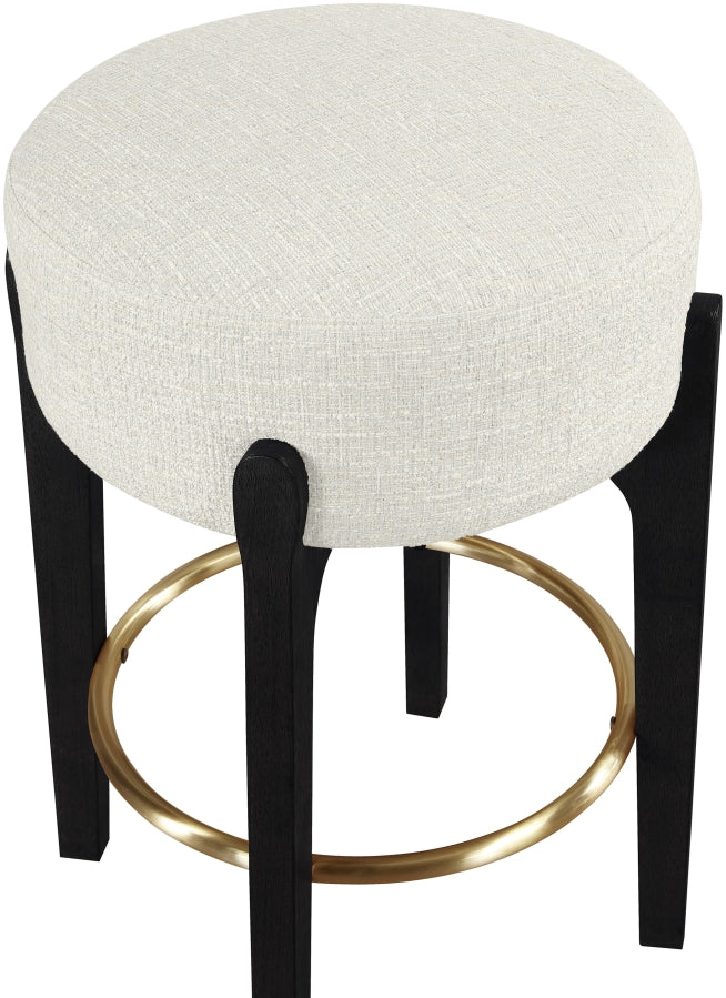 Torino Fabric Upholstered Counter Stool — 88006-C - Cream - 88006Cream-C alternate view 2