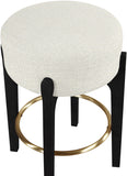 Torino Fabric Upholstered Counter Stool — 88006-C - Cream - 88006Cream-C alternate view 2