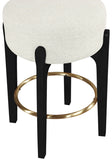 Torino Fabric Upholstered Counter Stool — 88006-C - Cream - 88006Cream-C alternate view 3