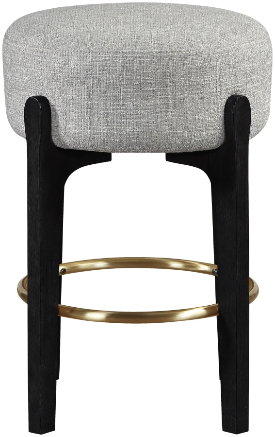 Torino Fabric Upholstered Counter Stool — 88006-C - Grey - 88006Grey-C alternate view 1