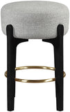 Torino Fabric Upholstered Counter Stool — 88006-C - Grey - 88006Grey-C alternate view 1