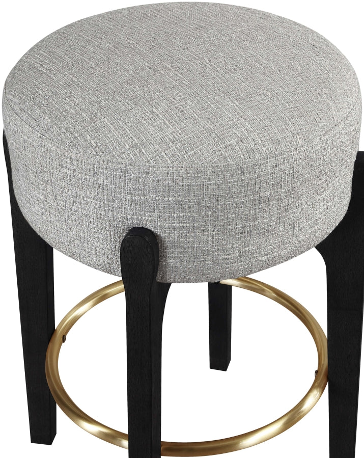 Torino Fabric Upholstered Counter Stool — 88006-C - Grey - 88006Grey-C alternate view 2