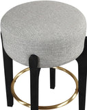Torino Fabric Upholstered Counter Stool — 88006-C - Grey - 88006Grey-C alternate view 2