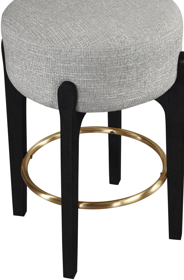 Torino Fabric Upholstered Counter Stool — 88006-C - Grey - 88006Grey-C alternate view 3