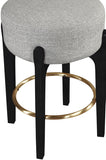 Torino Fabric Upholstered Counter Stool — 88006-C - Grey - 88006Grey-C alternate view 3