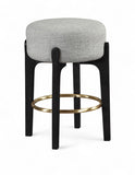 Torino Fabric Upholstered Counter Stool — 88006-C - Grey - 88006Grey-C