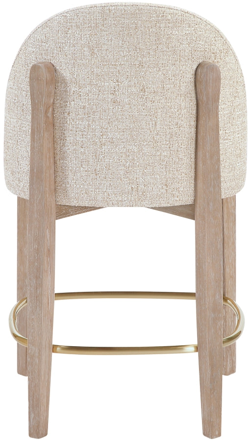 Torino Fabric Upholstered Counter Stool — 88007-C - Beige - 88007Beige-C alternate view 3