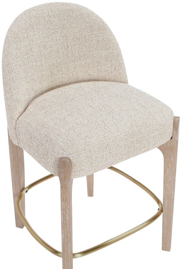 Torino Fabric Upholstered Counter Stool — 88007-C - Beige - 88007Beige-C alternate view 5