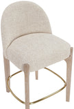 Torino Fabric Upholstered Counter Stool — 88007-C - Beige - 88007Beige-C alternate view 5