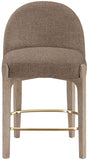 Torino Fabric Upholstered Counter Stool — 88007-C - Brown - 88007Brown-C alternate view 1
