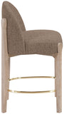 Torino Fabric Upholstered Counter Stool — 88007-C - Brown - 88007Brown-C alternate view 2