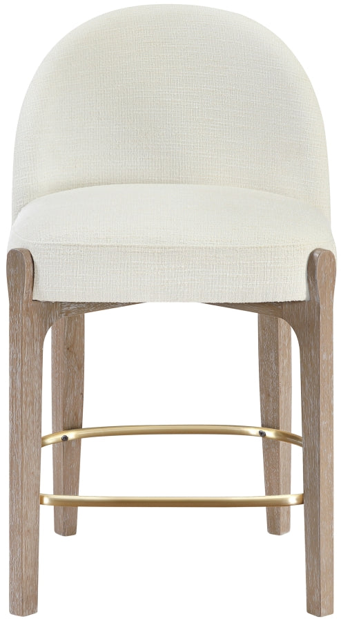 Torino Fabric Upholstered Counter Stool — 88007-C - Cream - 88007Cream-C alternate view 1